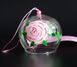 Японський скляний дзвіночок Фурін Квіти №4 25023 фото 2