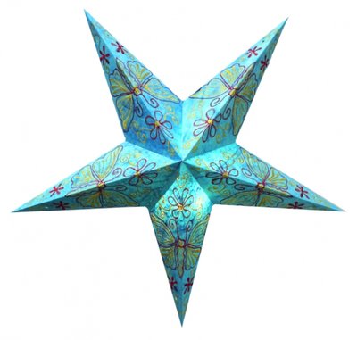 Светильник Звезда картонная 5 лучей FIROZI BUTTERFLY EMBD. 9050101 фото