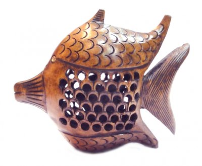Рыба деревянная эвкалипт С5011-4 9160129 фото