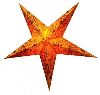 Светильник Звезда картонная 5 лучей ORANGE BUTTERFLY EMBD. 9050103 фото