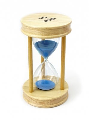 Пісочний годинник Коло дерево 10 хвилин Блакитний пісок 9290194 фото