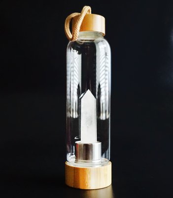 Пляшка для води із кристалом 550мл. Гірський кришталь 24835 фото