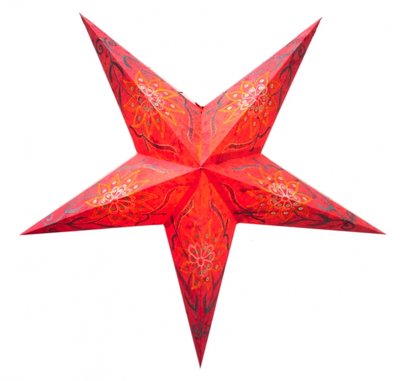 Светильник Звезда картонная 5 лучей RED FLOWER EMBD. 9050104 фото