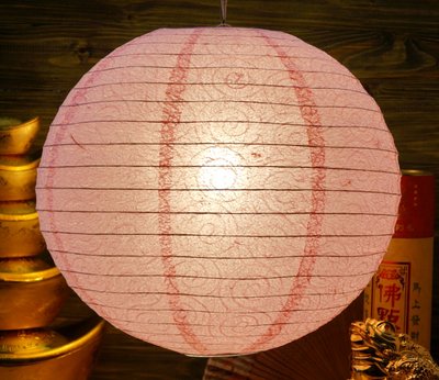 Фонарь бумажный ШАР Спираль Розовый 9050003 фото