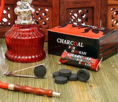 Уголь для кальяна Charcoal for hookah 10 таблеток 9010098 фото