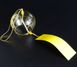 Японський скляний дзвіночок Фурін Жовтий 25029 фото 1