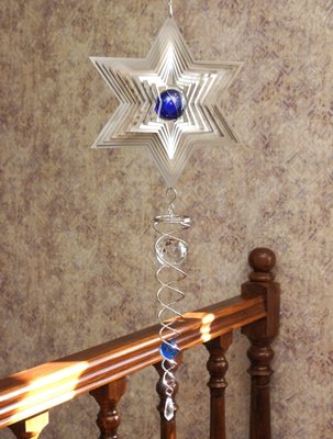 3D Мобиль Звезда Давида + стеклянный шар 9250108 фото