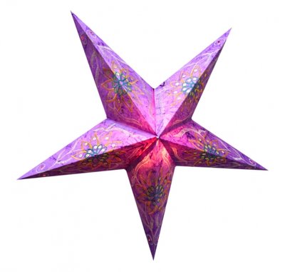 Светильник Звезда картонная 5 лучей PURPLE FLOWER EMBD. 9050107 фото