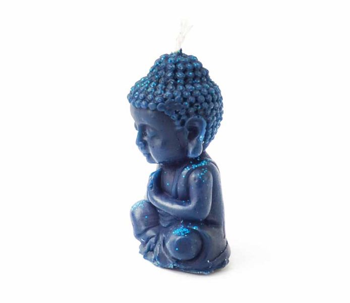 Свеча Будда маленький Синий 23944 фото