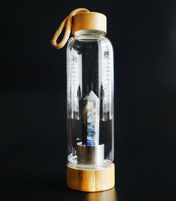 Бутылка для воды с кристаллом 550мл. Лазурит 24839 фото