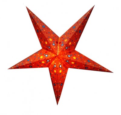 Светильник Звезда картонная 5 лучей ORANGE UNIVERSE 9050088 фото
