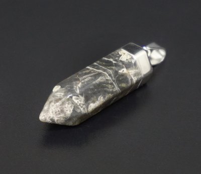 Кулон кристал З поясом Сіра яшма 9170313 фото