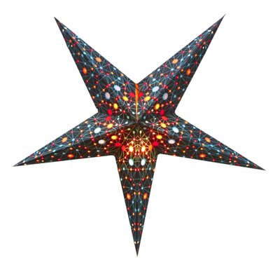 Светильник Звезда картонная 5 лучей BLACK UNIVERSE 9050089 фото