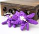 Сережки ганчіркові Квітка фіолетова 9080444 фото 2