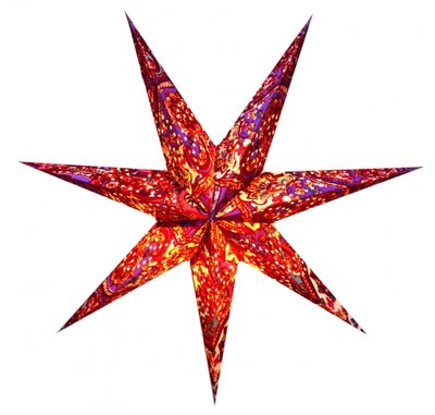 Светильник Звезда картонная 7 лучей FLOCKING DESIGN №1 9050114 фото