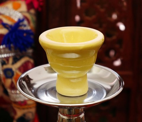 Запасная чашка для кальяна Жёлтая 9010046 фото